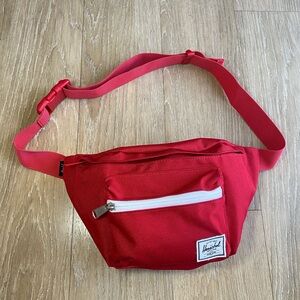 The Herschel Supply Co. Brand Red Adjustable Waist Bag/Fanny Pack